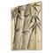 Designart - Vintage Monochrome Bamboo IV - Traditional Print on Natural Pine Wood